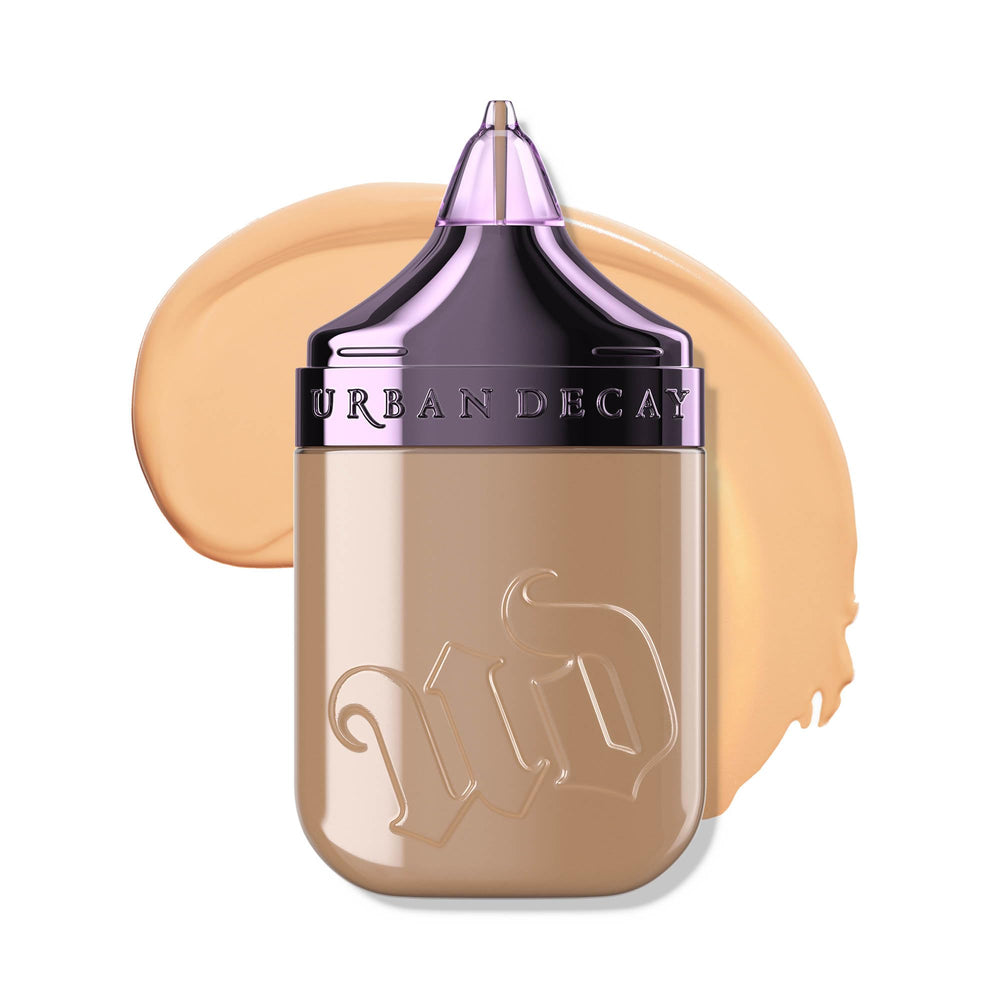 Urban Decay Face Bond Foundation bottle close-up showing premium packaging for long-wear makeup.