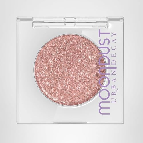 Urban Decay Moondust bridal glow look highlights cheekbones with luminous shine.