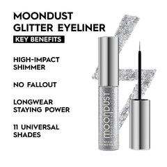 Urban Decay Moondust Liquid Eyeliner precise brush closeup for precise lines