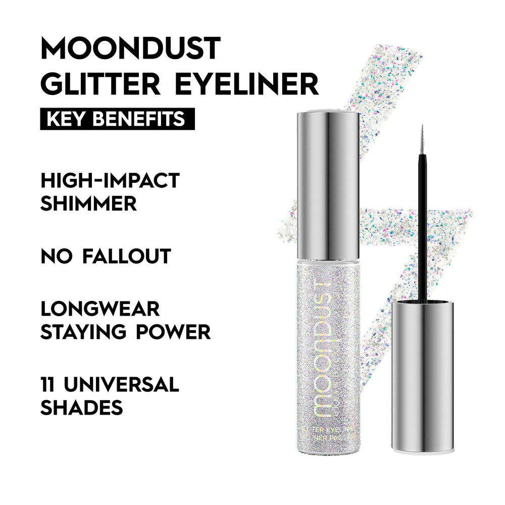 Urban Decay Moondust eyeliner thin-tipped brush enables precise, controlled lines