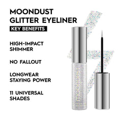 Urban Decay Moondust eyeliner thin-tipped brush enables precise, controlled lines