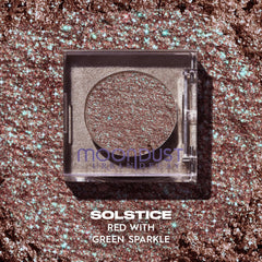 Urban Decay Moondust Solstice sparkle detail emphasizes micro-fine glitter for smooth glow.