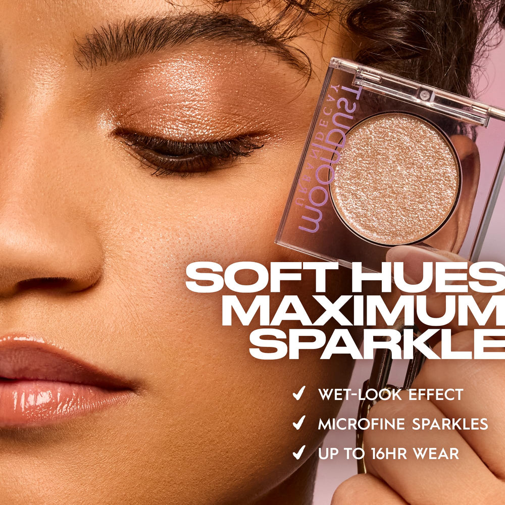 Urban Decay Moondust Space Cowboy cheekbone highlight glow.