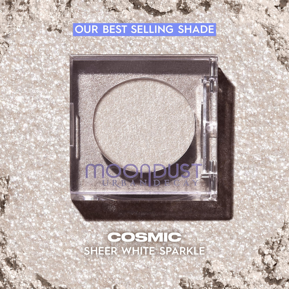 Urban Decay Moondust Wet Look Finish delivers rich shine with subtle glitter on eyes