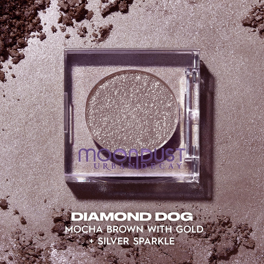 Urban Decay Moondust wet-look glitter on lid for evening shimmer