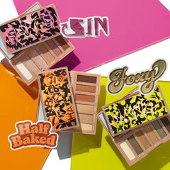 Urban Decay Naked Mini Sin palette swatches on skin showing pigment richness and long wear.