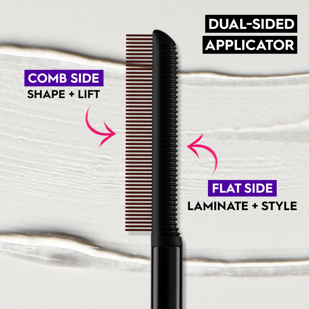Urban Decay Slick Day Brow Gel transparent finish dries clear on brows.