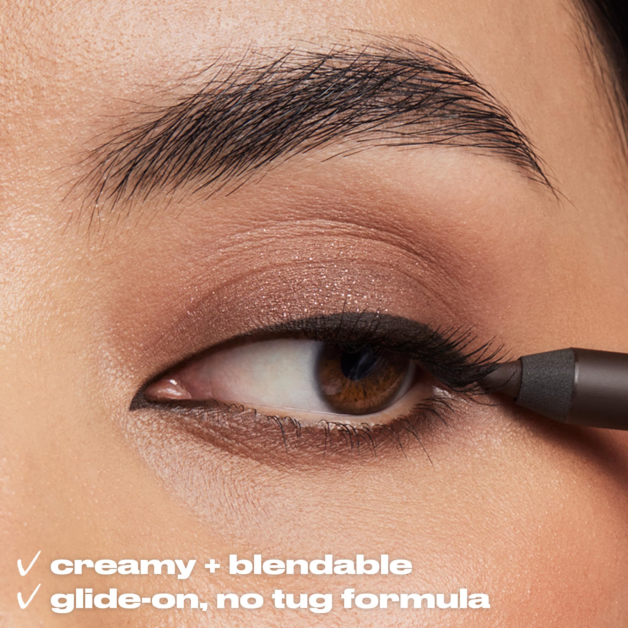 Space Cowboy smoked-out look using the pencil as liner and shadow base