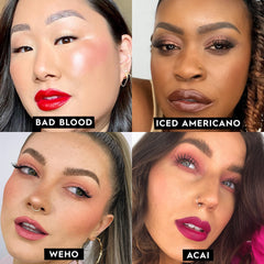 Urban Decay Vice Hydrating Lipstick close-up shows creamy formula and nourishing glow.