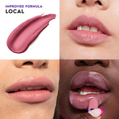 Urban Decay Vice Hydrating Lipstick Local Sheer Mauve Pink swiping motion for on-the-go color.