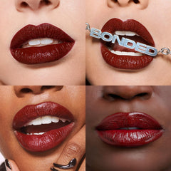 Urban Decay Vice Lip Bond application close-up demonstrates smooth, one-swipe color.