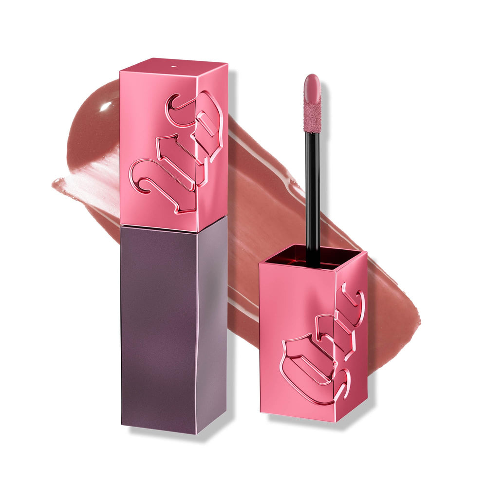Urban Decay Vice Lip Bond close-up shows high-shine gloss and long wear.