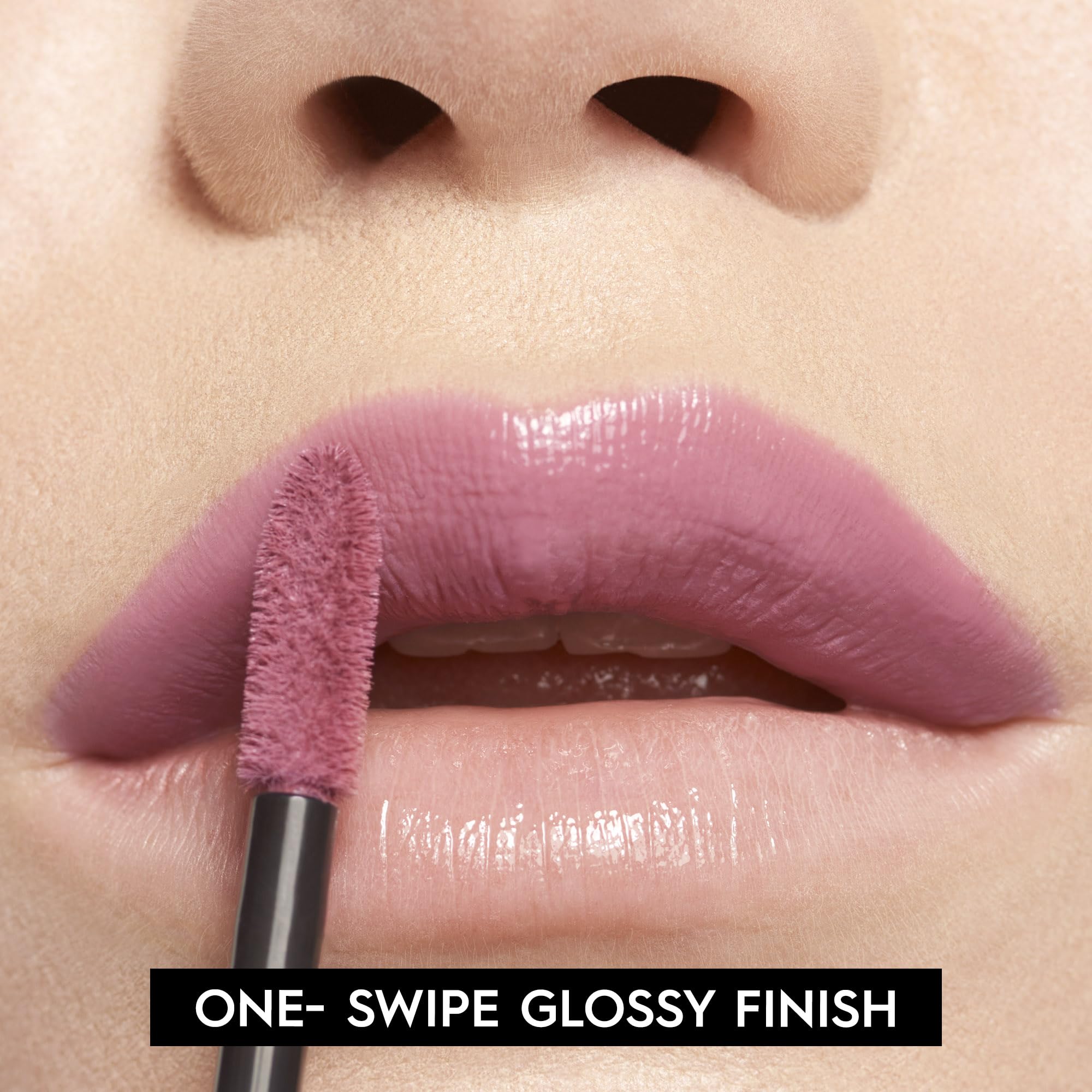 Urban Decay Vice Lip Bond transfer-proof swatch demonstrates smudge-free wear.