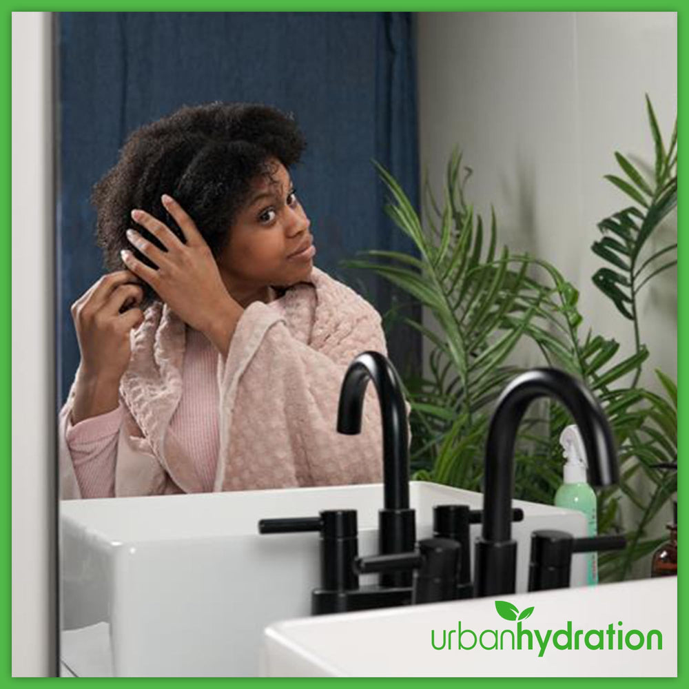 Urban Hydration Breath of Fresh Hair kids playing with hair shows safe daily use for sensitive scalps