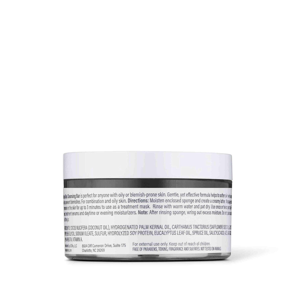 Urban Skin Rx Clear Skin bar close-up after-application for smoother blemish appearance.