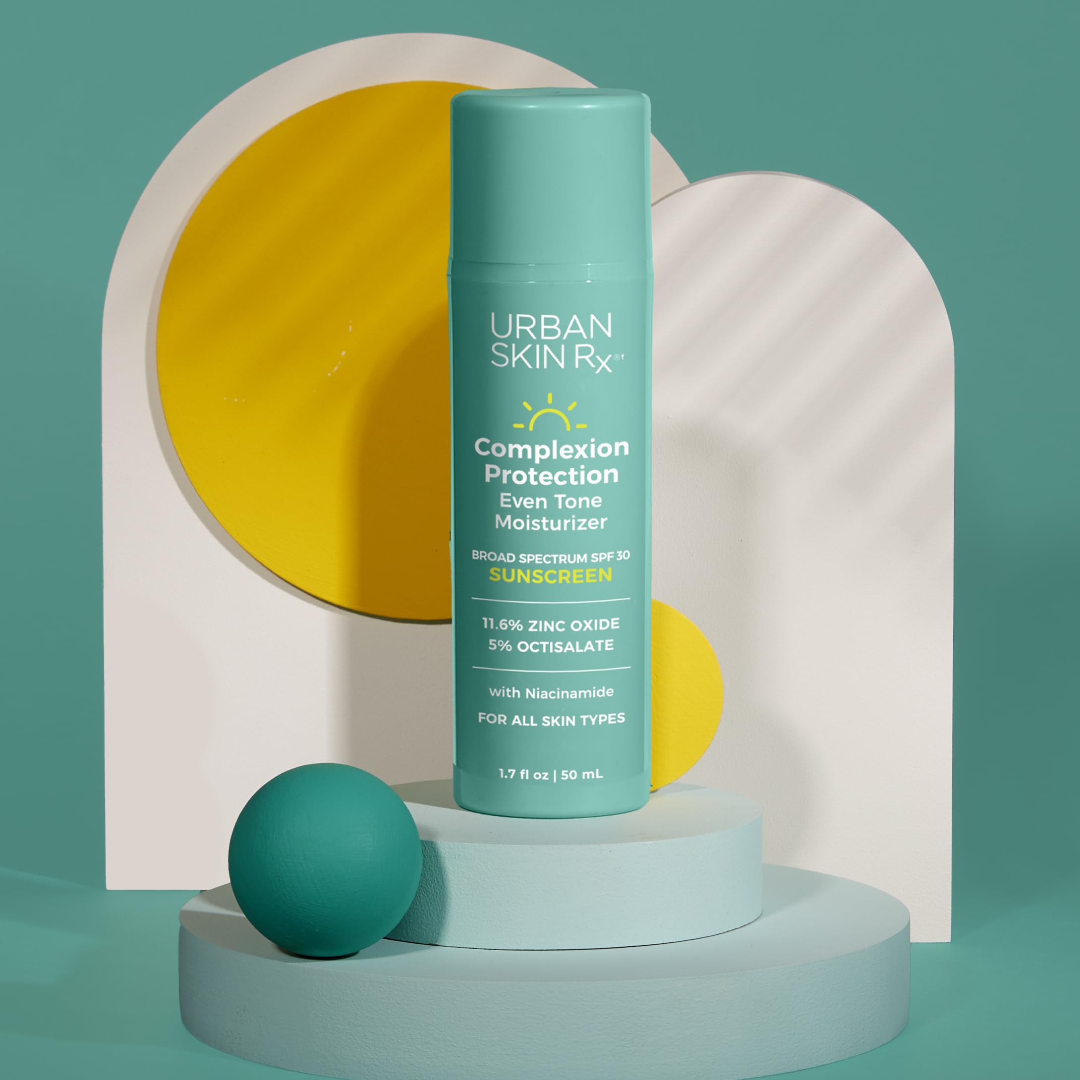 Urban Skin Rx Complexion Protection SPF30 texture close-up shows sheer finish