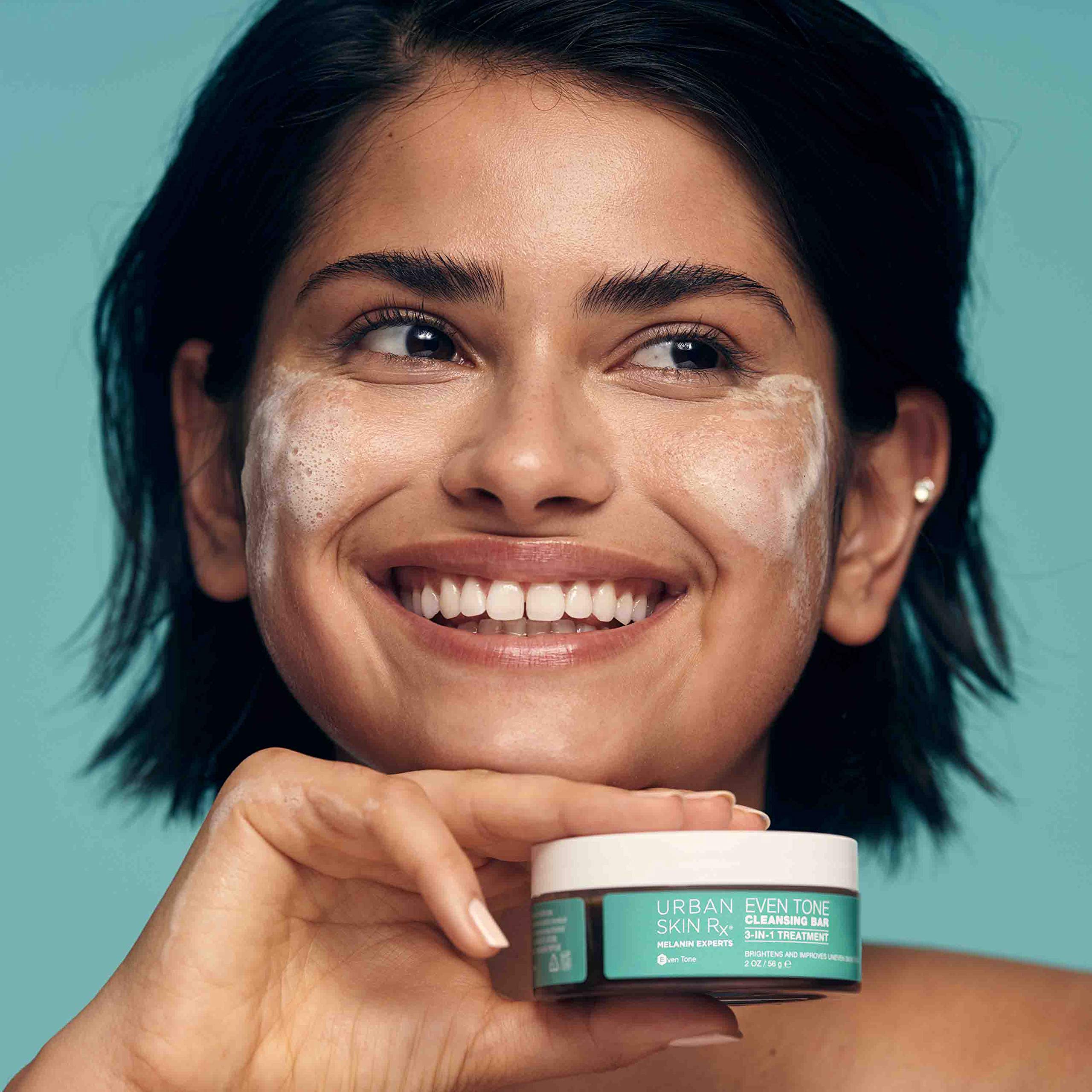 Urban Skin Rx Even Tone packaging highlights ClearTone technology for even-looking skin.
