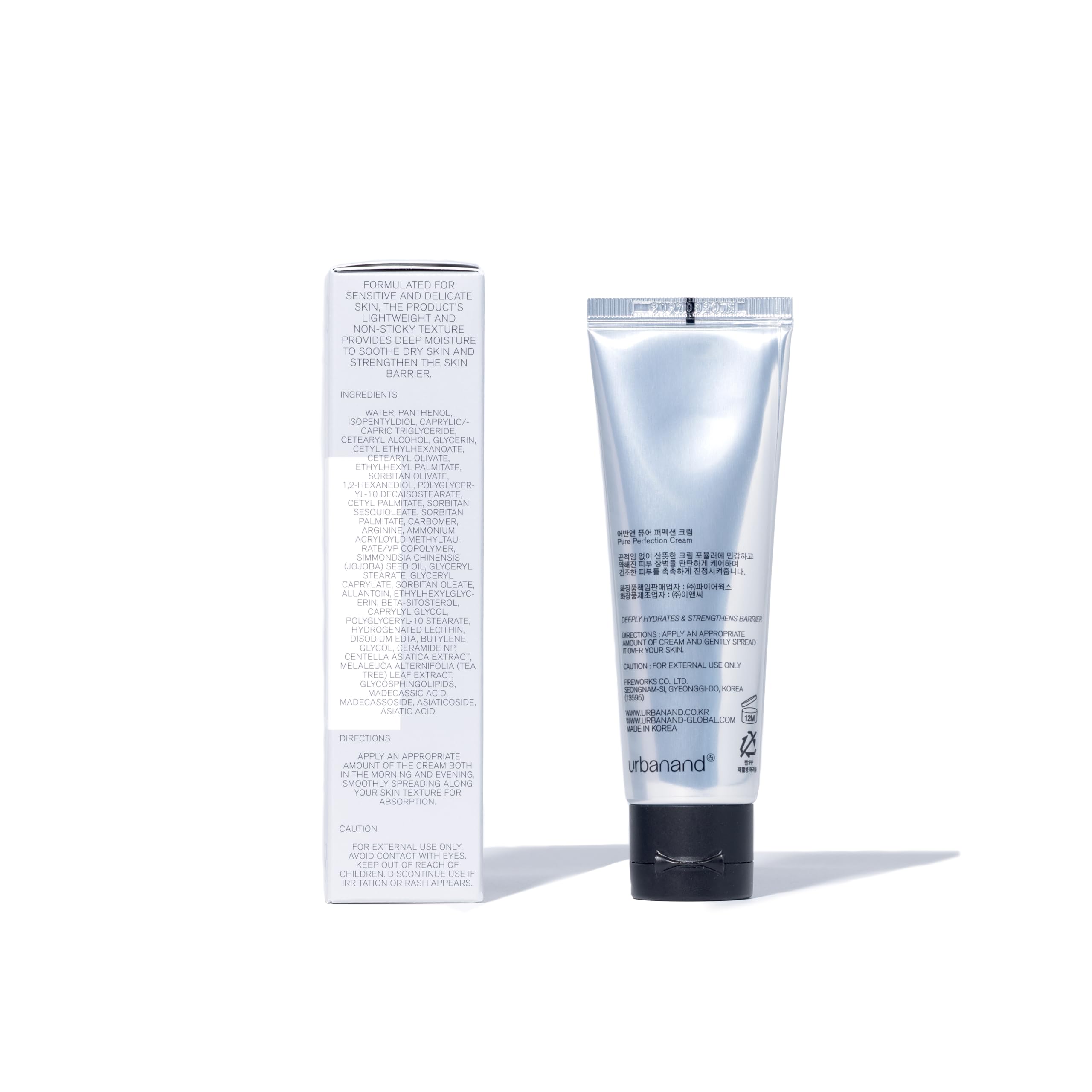 Urbanand moisturized skin routine appears in daily care for calm complexion.