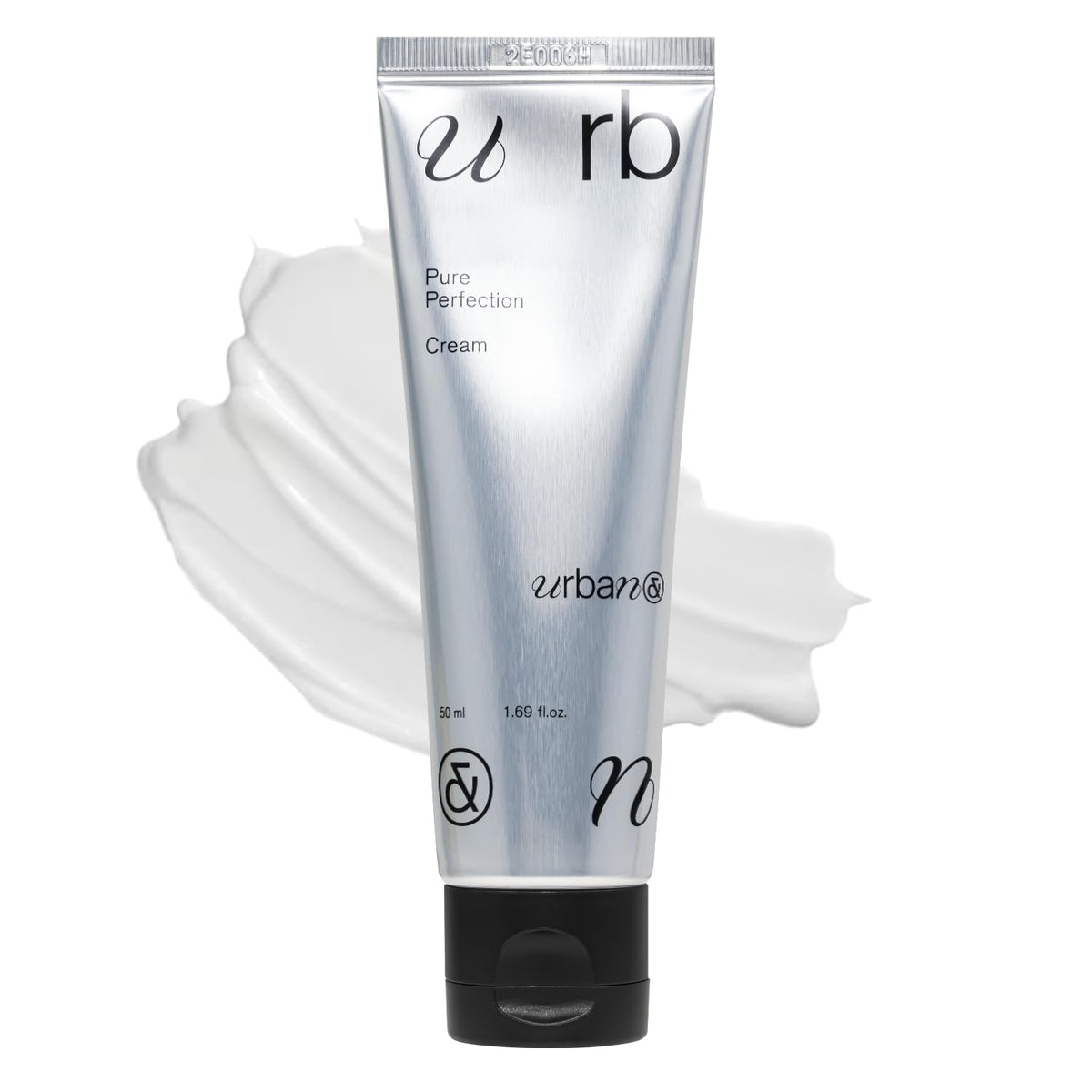 Urbanand Pure Perfection Cream tube demonstrates fragrance-free moisture for dry, sensitive skin.