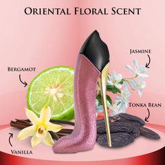Urban Collection Bad Girl Glitter Edition top notes highlight almond, coffee, bergamot, lemon.