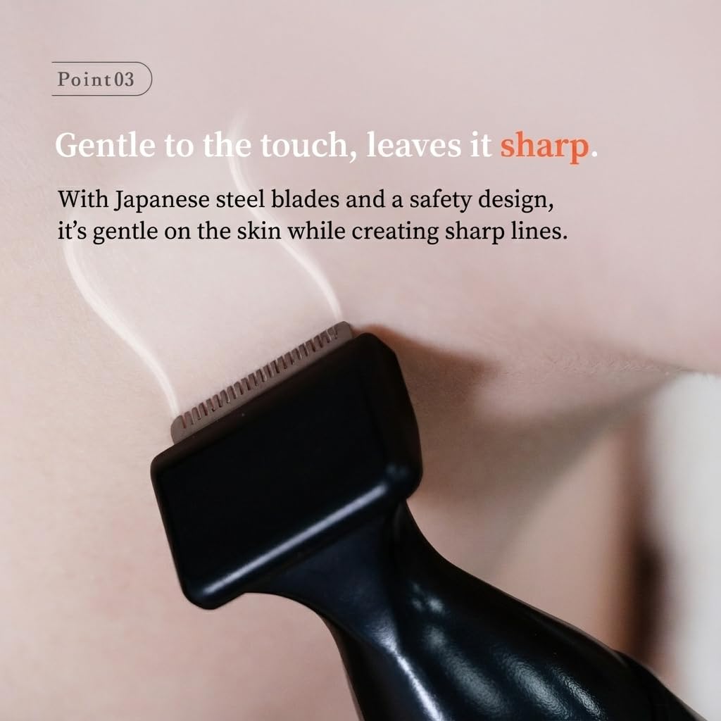 Urbaner Mustache Trimmer operates cordless with a single AA battery for travel convenience.