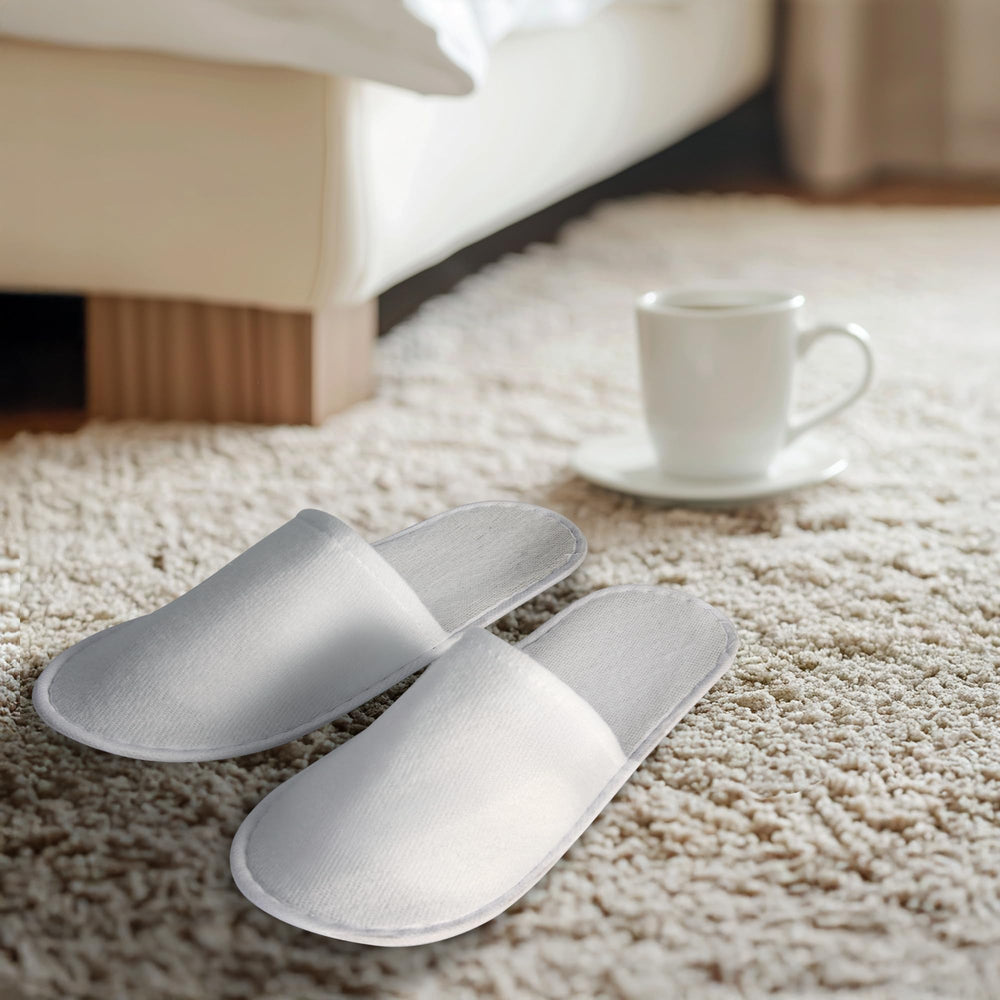 UrbanRoots slippers thick EVA soles provide durable, cushioned steps for hotel guests