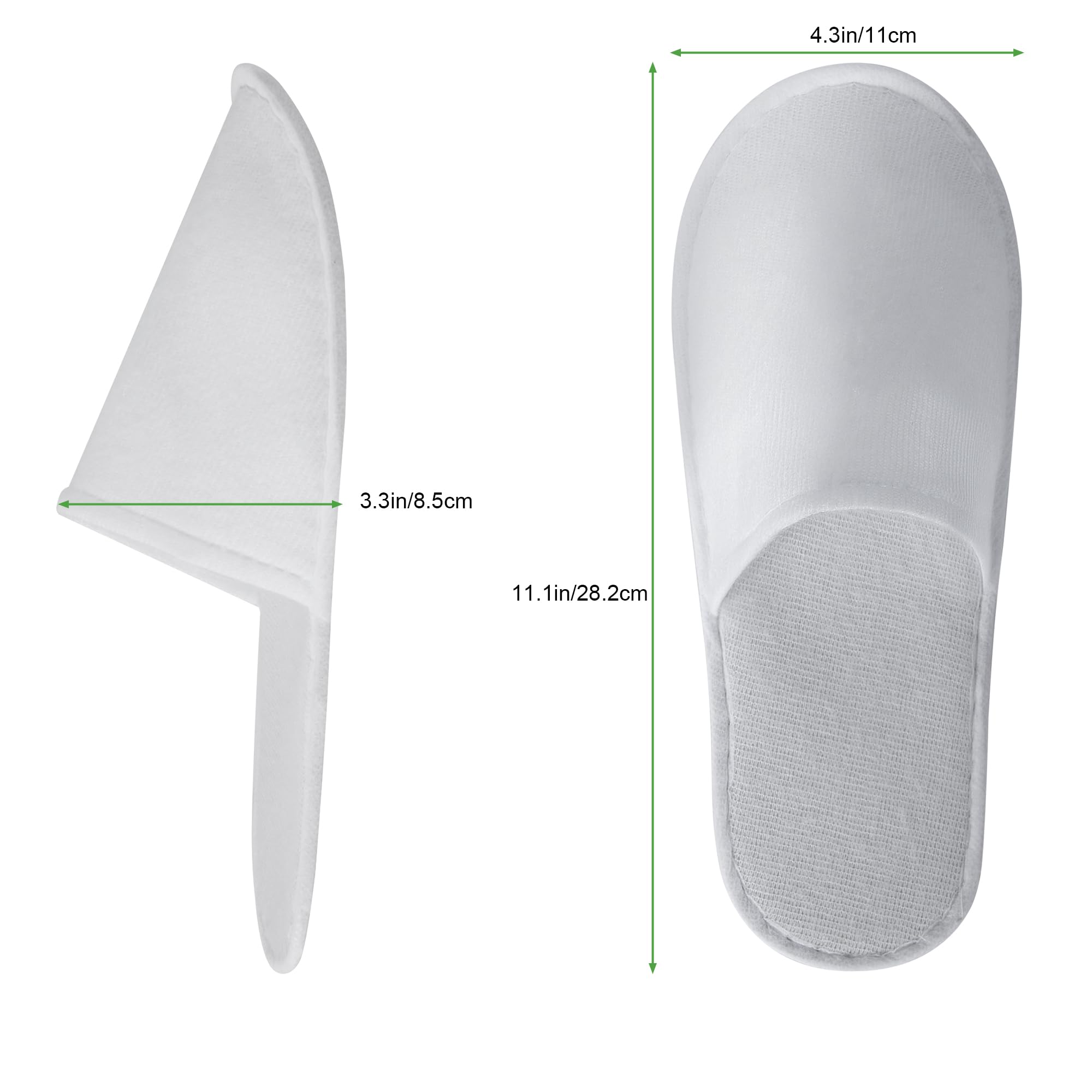 UrbanRoots white spa slippers one-size-fits-most suitable for most guests