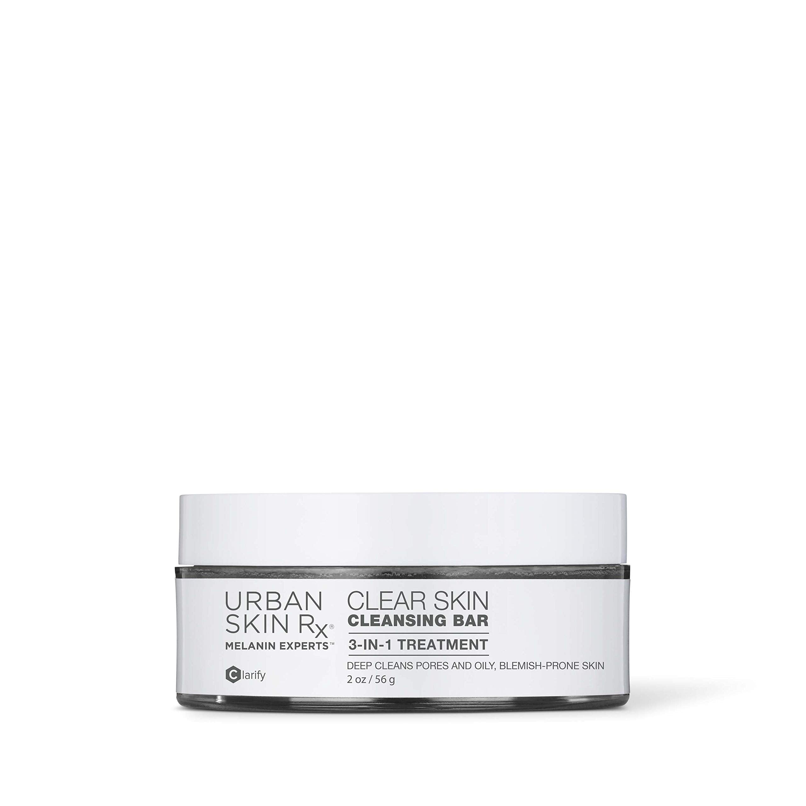 Urban Skin Rx Clear Skin Bar front view, compact oil-control cleanser for daily use.
