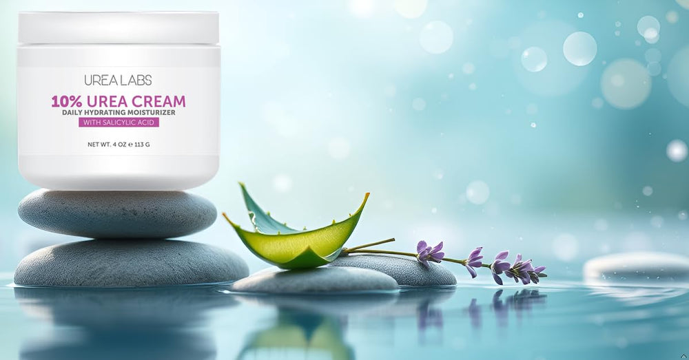 UREA LABS urea cream 10 percent foot care: smoothing relief for heels.