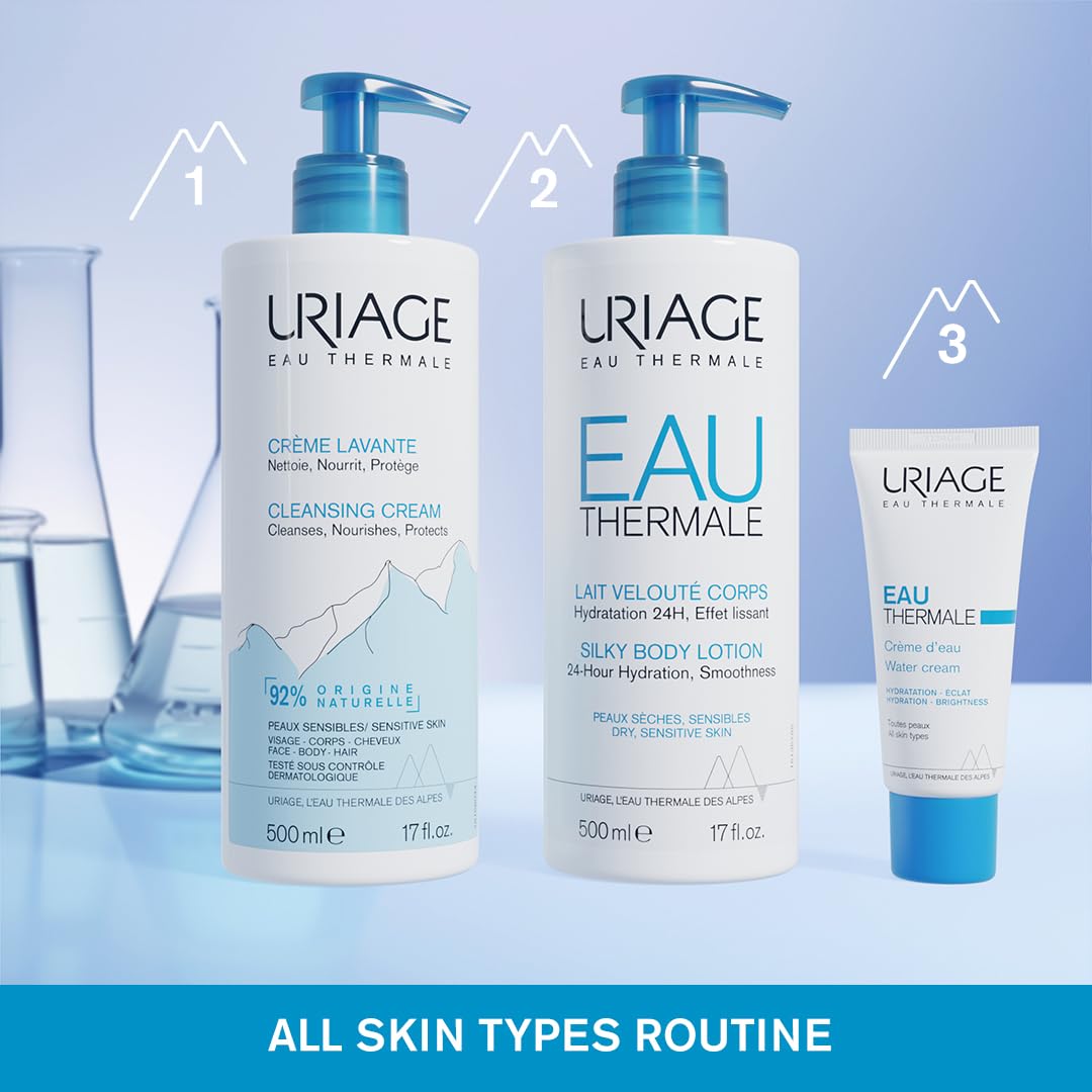 Uriage 2-in-1 cleanser concept for face, body, and hair