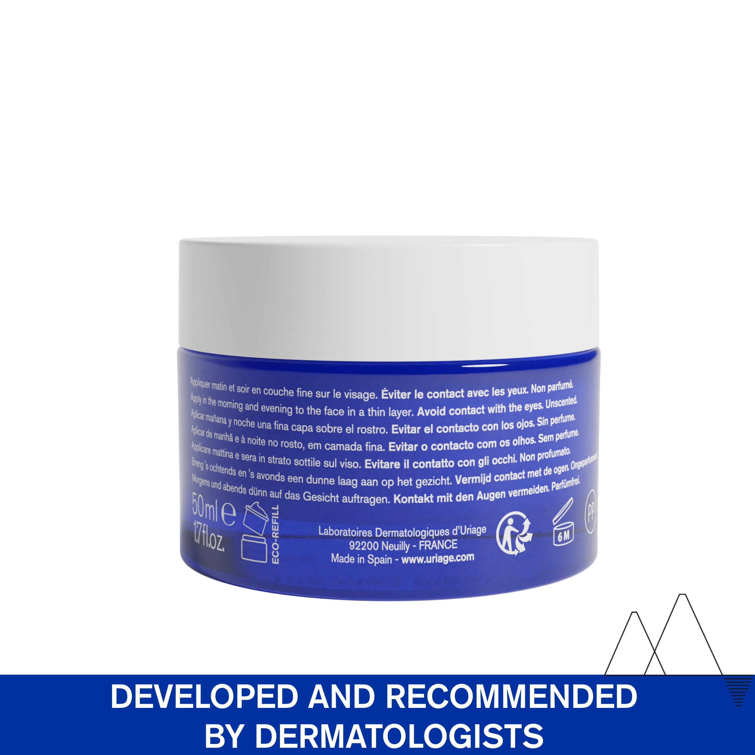 Uriage Cica-Daily Cream fragrance-free label appealing to fragrance-free routines.