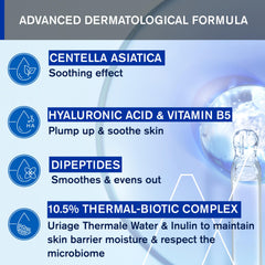 Uriage Cica-Daily Serum hyaluronic acid moisture boost on skin