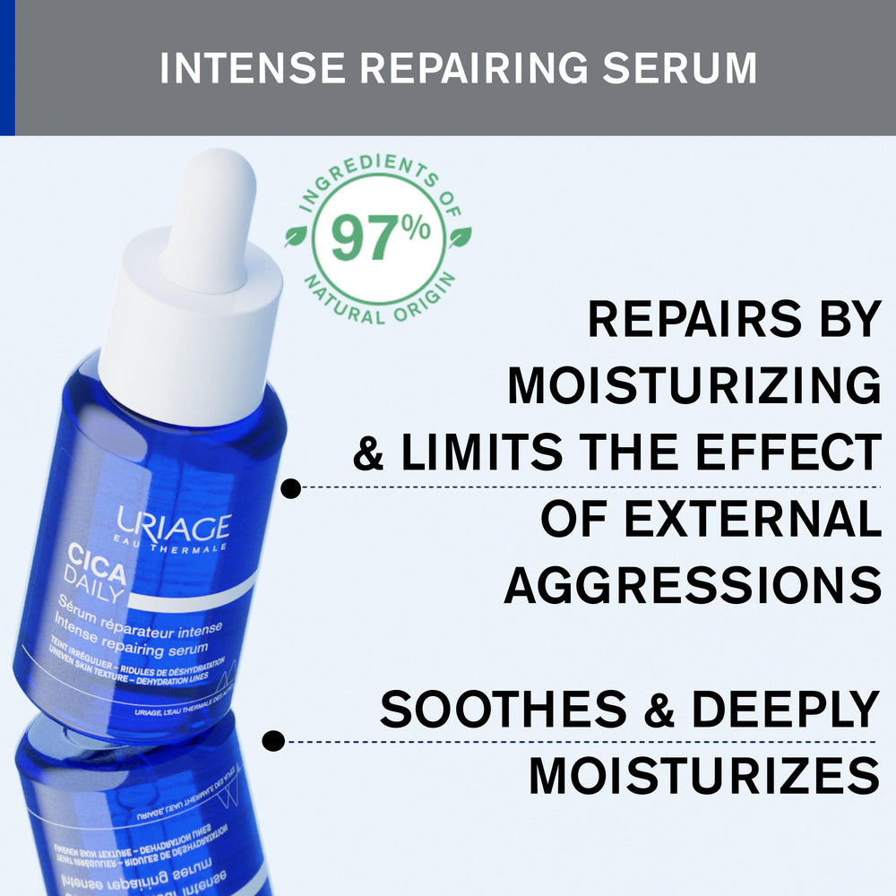 Uriage Cica-Daily Serum prebiotic ingredients highlight skin-friendly support