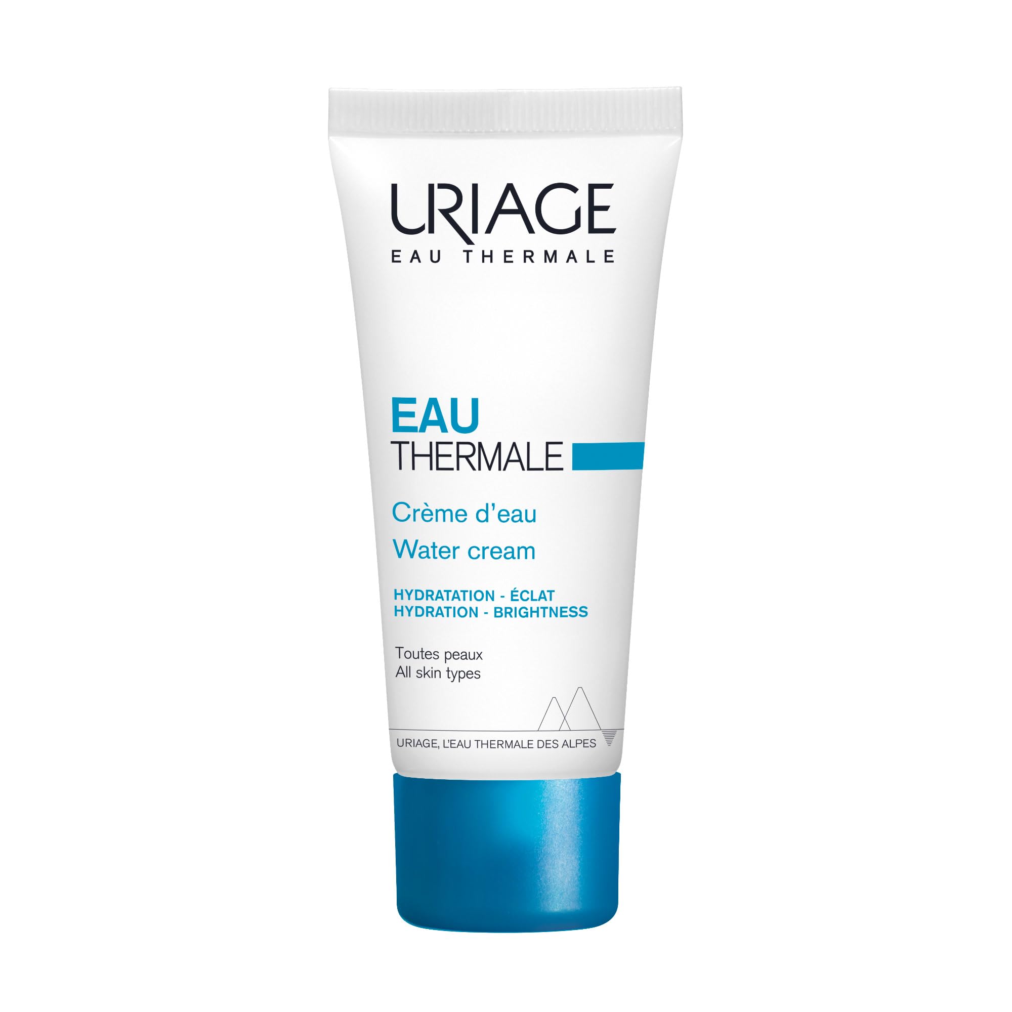 Uriage Eau Thermale Moisturizing Face Cream bottle closeup showing lightweight hydration