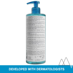 Uriage foaming body wash pump with rich lather for sensitive skin.