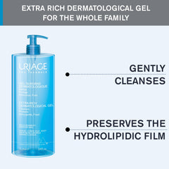 Uriage hydrolipid-film preservation detail emphasizes barrier-friendly cleansing.
