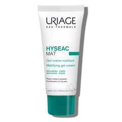 Uriage Hyseac mat gel-cream bottle showcasing a matte finish for everyday primer use