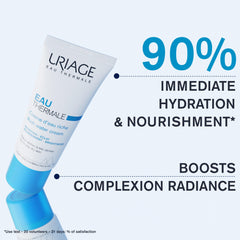 URIAGE Rich Water Cream swirls on skin for a hydrated, non-greasy feel.