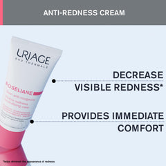 Uriage Roseliane cream jar swirl highlighting rich, barrier-friendly texture.