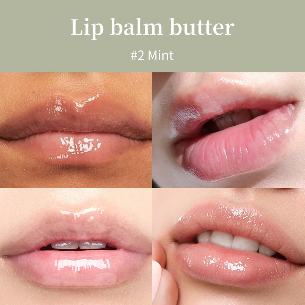 URQT Lip Butter Balm fruit extracts close-up emphasizes hydration and softness.