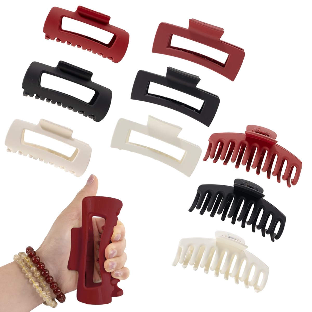 urrykid soft silicone hair clips set in pink packaging with multi-color options for gifting.