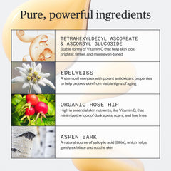 Ursa Major Brighten Up Serum label close-up showcases clean vegan formula