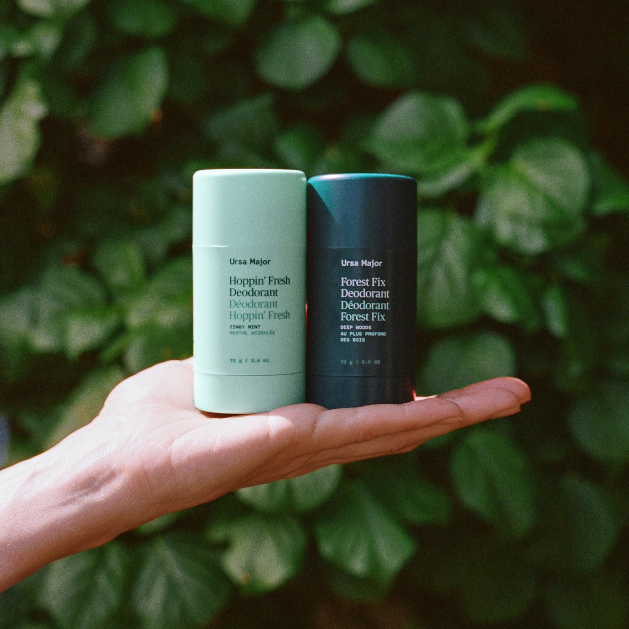 Ursa Major Forest Fix forest-fix-deodorant-stick 2.6-ounce compact for travel.