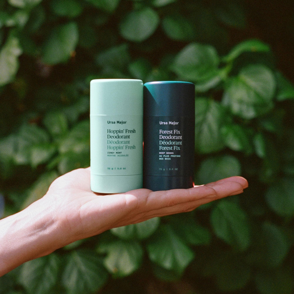 Ursa Major Forest Fix forest-fix-deodorant-stick 2.6-ounce compact for travel.