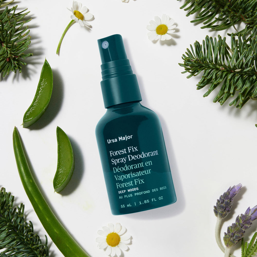 Ursa Major Forest Fix vegan aluminum-free label conveys clean, non-toxic protection.