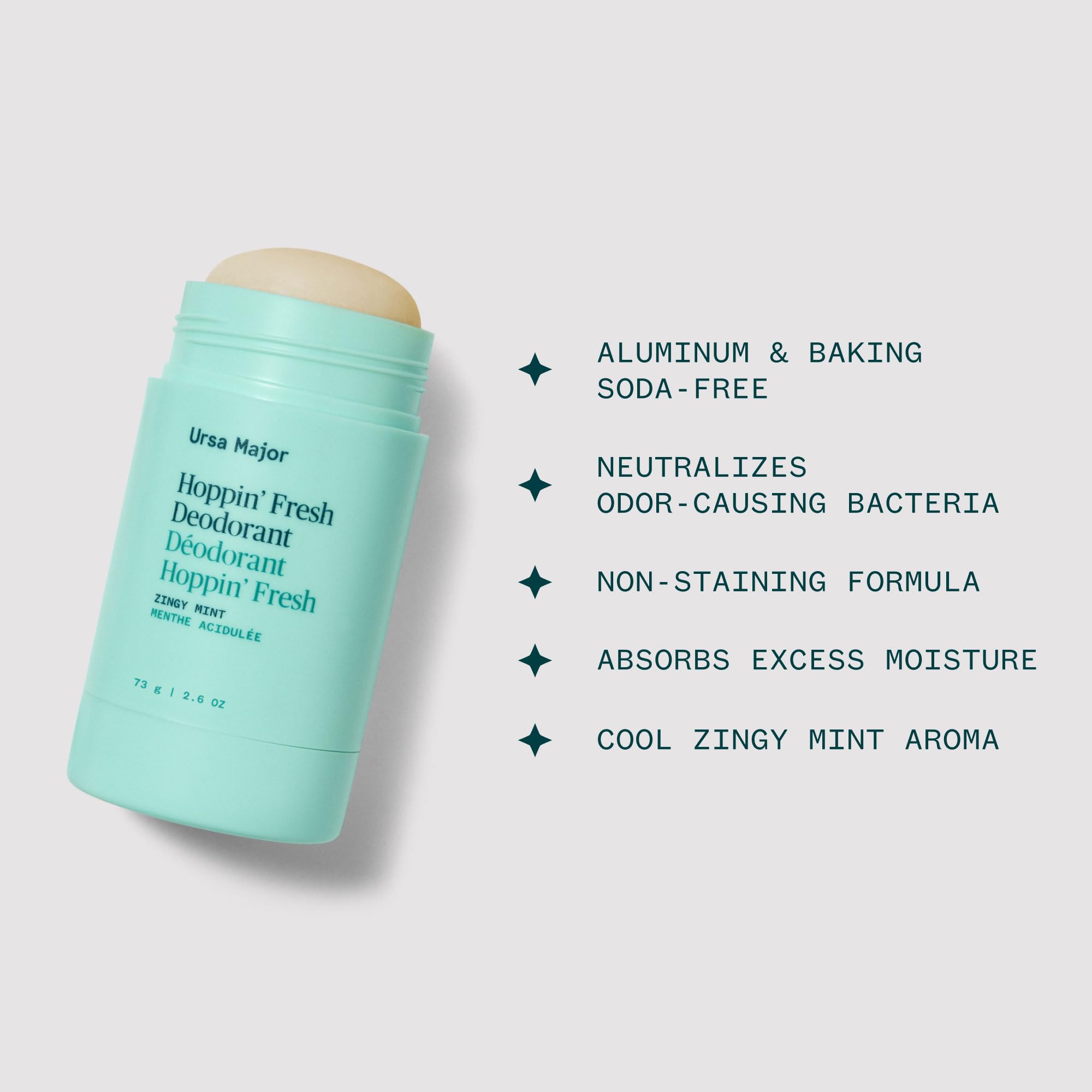 Ursa Major Hoppin' Fresh deodorant silky texture offers smooth, non-staining protection.
