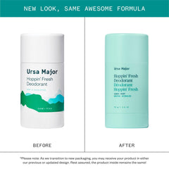Ursa Major Hoppin' Fresh deodorant stick closeup highlights smooth glide.