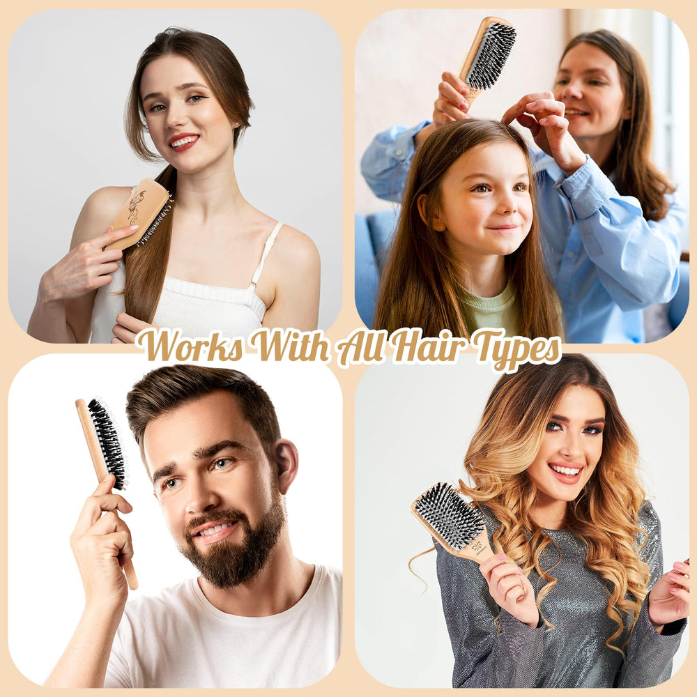 URTHEONE hair brush wet or dry use for versatile styling.