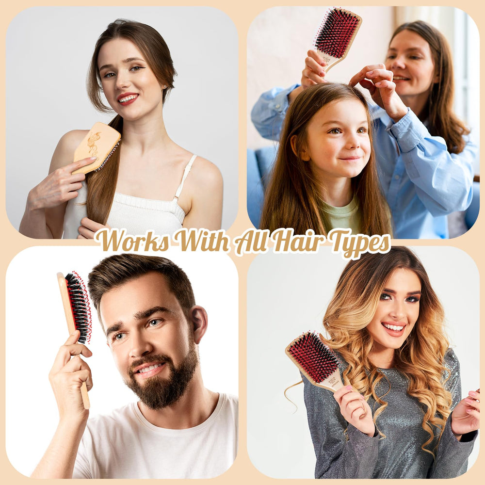URTHEONE wide-toothed tail comb detangles wet hair without snagging.