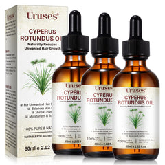 Uruses Cyperus Rotundus Oil bottle for a natural skincare routine.
